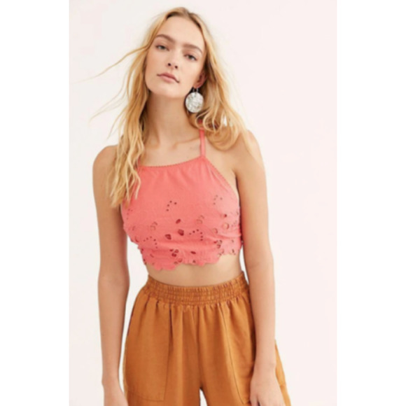 Free People Other - NEW Free People June High Neck Eyelet Bralette S M
